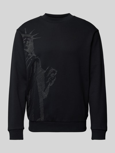 JOOP! Jeans Sweatshirt met motiefprint Zwart - 2