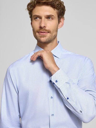 Seidensticker Koszula biznesowa o kroju regular fit z czystej bawełny model 'New Kent' Granatowy 3