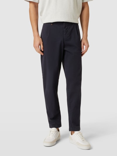 BOSS Orange Chino mit Label-Details Modell 'SHYNE' Marine 4