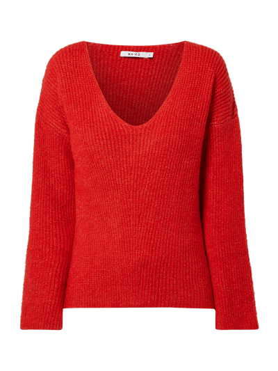 NA-KD Pullover mit Rippenstruktur  Rot 2