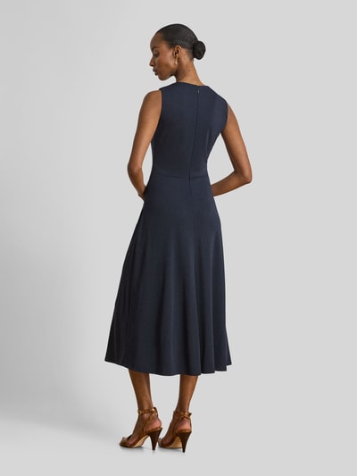 Lauren Ralph Lauren Jurk met knoopdetail in de taille Marineblauw - 5