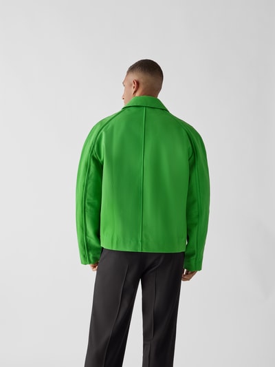 Jacquemus Jacke mit Umlegekragen Apfelgrün 5
