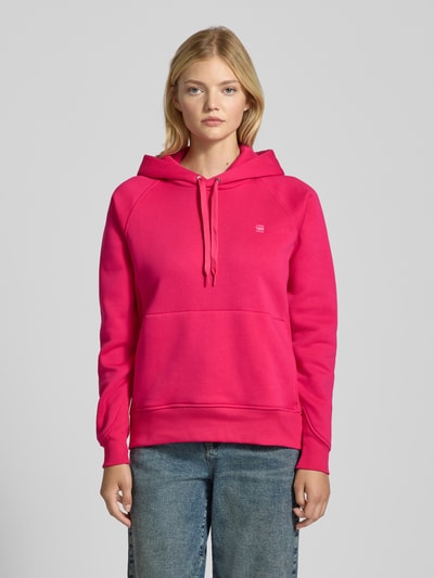 G-Star Raw Bluza z kapturem z wyhaftowanym logo Mocnoróżowy 4