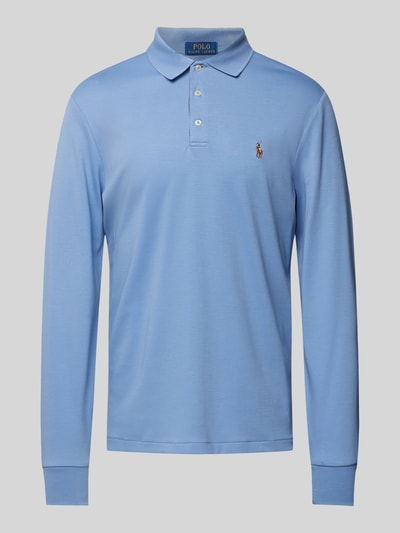 Polo Ralph Lauren Poloshirt mit Label-Stitching Hellblau 2