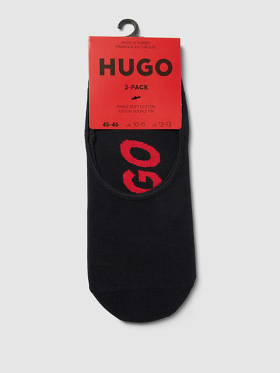 HUGO Füßlinge mit Label-Detail im 2er-Pack Black 3