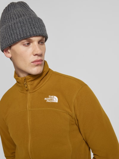 The North Face Sweatjack met opstaande kraag Roodbruin - 3