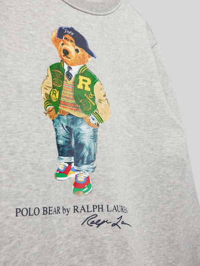 Polo Ralph Lauren Kids Sweatshirt mit Motiv-Print Mittelgrau Melange 2