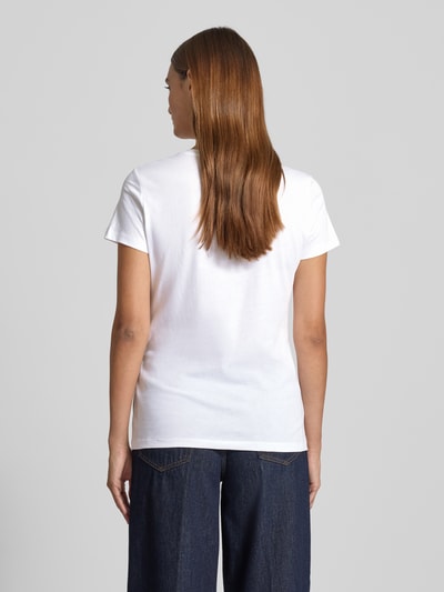 Liu Jo White T-shirt met labelprint Wit - 5