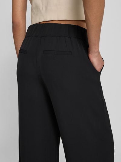 Zero Wide leg stoffen broek met steekzakken Zwart - 3