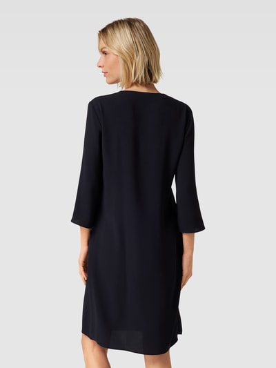 Windsor Knielanges Kleid mit Trompetenärmeln Marineblau 5