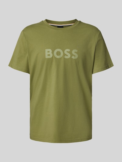 BOSS T-Shirt mit Label-Print Oliv 2