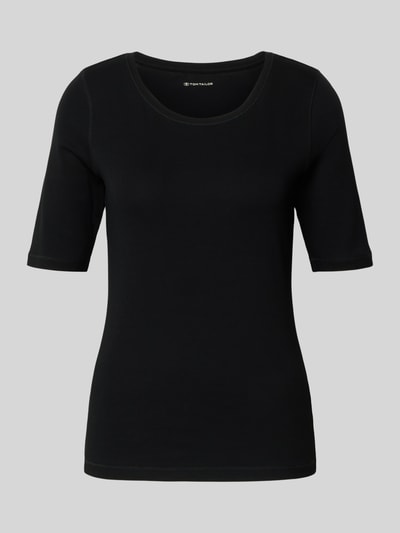 Tom Tailor T-shirt o kroju regular fit z mieszanki bawełny Czarny 2
