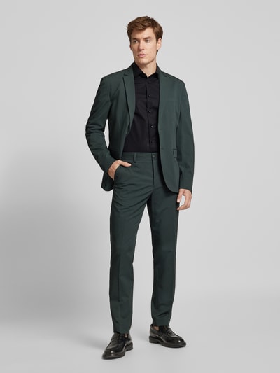 s.Oliver BLACK LABEL Slim fit zakelijk overhemd met stretch Zwart - 1