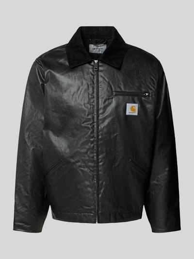 Carhartt Work In Progress Kurtka z kieszenią na piersi i detalem z logo model ‘DEAN’ Czarny 2