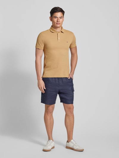 Tommy Hilfiger Koszulka polo o kroju slim fit z wyhaftowanym logo Khaki 1