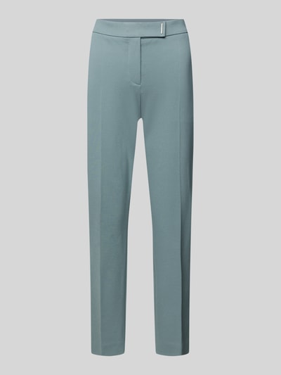 Produktfoto, Slim Fit 7/8-Hose aus Viskose-Mix Modell 'TAPRIA-CROP' von BOSS, Optik: Unifarben, Cropped, Stretch-Material, Label-Applikation