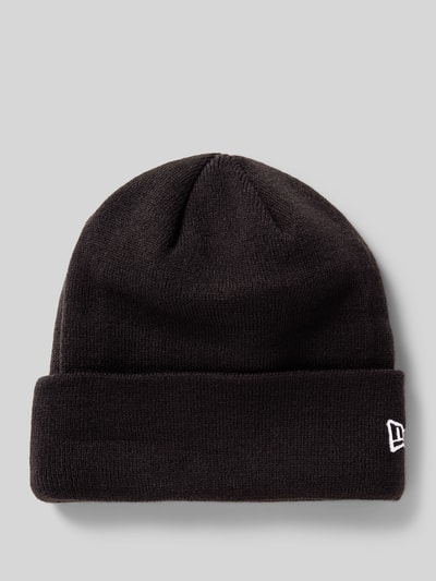 New Era Czapka beanie z detalem z logo Czarny 1