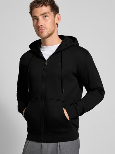 Tom Tailor Denim Regular Fit Sweatjacke aus Baumwoll-Mix BLACK 3