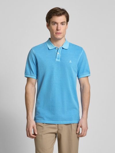 Marc O'Polo Regular Fit Poloshirt aus reiner Baumwolle mit Logo-Stitching Ocean 4