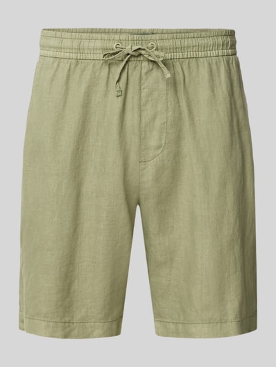 Produktfoto, Shorts mit elastischem Bund und Gesäßtasche von MCNEAL aus reiner Baumwolle in hellgrün, Regular Fit, neutrale Stoffstruktur