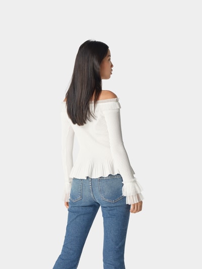 Jonathan Simkhai Off-Shoulder-Bluse Weiss 5