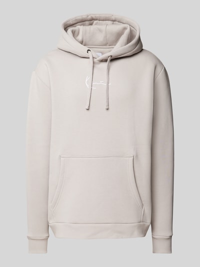 KARL KANI Hoodie mit Label-Stitching Mittelgrau 2