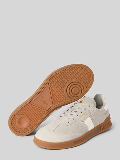 Polo Ralph Lauren Sneaker aus Leder mit Schnürung Modell 'HTR Aera' Hellgrau 4