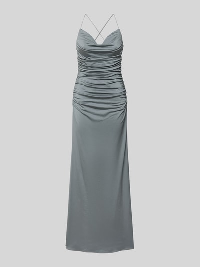 Produktfoto, Abendkleid mit Wasserfall-Ausschnitt van Laona in satijn, slanke pasvorm, maxi-lengte, mouwloos, schouderloos ontwerp