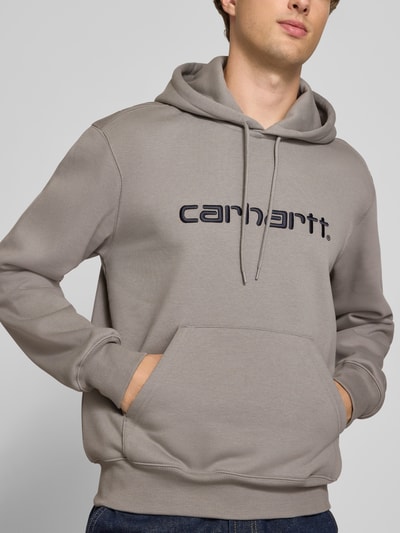 Carhartt Work In Progress Hoodie mit Logo-Schriftzug Graphit 3