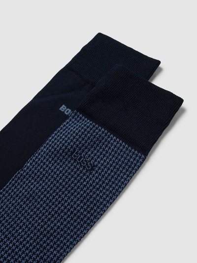 BOSS Socken mit Label-Detail im 2er-Pack Marine 2