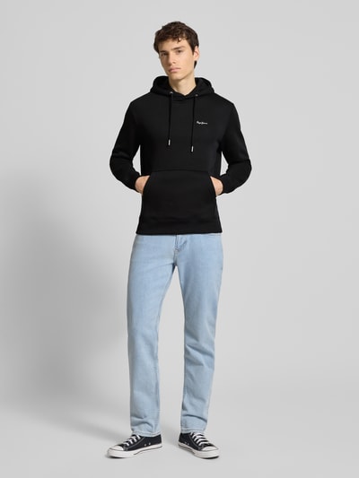 Pepe Jeans Regular fit hoodie van katoenmix, model 'GRIFFIN' Zwart - 1