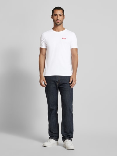 Levi's® T-shirt met labelprint in een set van 2 stuks Wit - 1