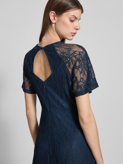 Vila Maxi-jurk van kant met ronde hals Marineblauw - 3