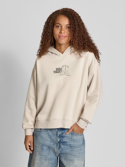 Only Loose Fit Hoodie aus Baumwoll-Mix Modell 'CAMILLA' Sand 4