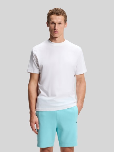 BOSS Green Regular Fit T-Shirt aus Baumwoll-Mix Modell 'TS_Union Tape' Weiss 4