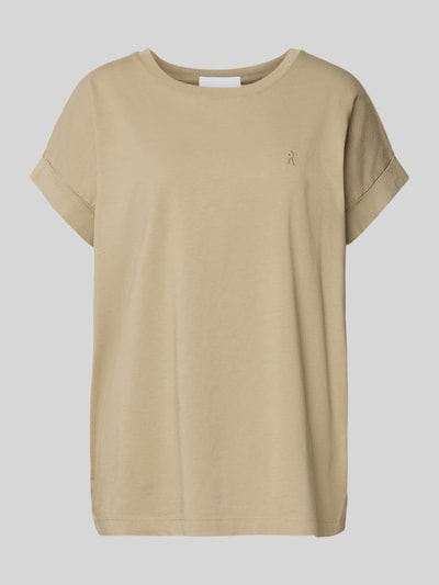 Armedangels Loose fit T-shirt van puur katoen, model 'IDAARA' Rietgroen - 2