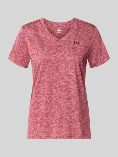 Under Armour Regular Fit Sport-T-Shirt mit LOGO-Print Modell 'Tech SSV- Twist' Hellrot 1