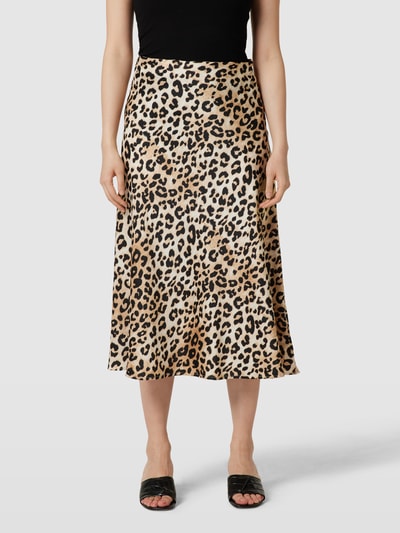 Jake*s Collection Midirok met dierenprint Ecru - 4