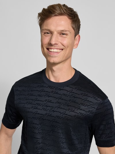Emporio Armani T-Shirt mit Rundhalsausschnitt Marine 3