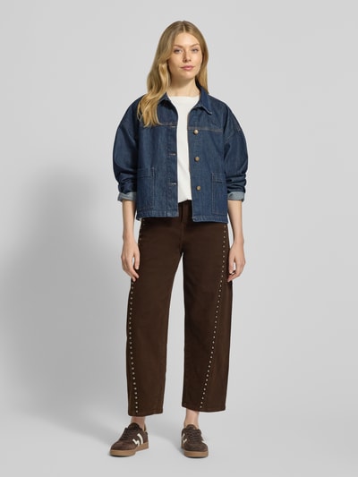 miss goodlife Jeansy o kroju balloon z nitami Średniobrązowy 1