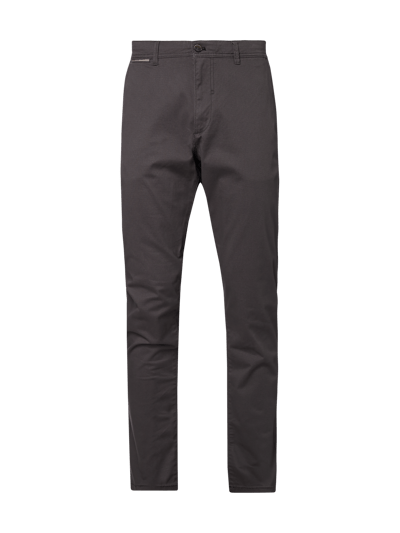 Montego Chino mit feinem Muster Mittelgrau 1