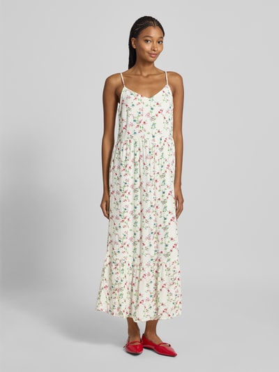 Pieces Getailleerde vrijetijdskleding met all-over motief, model 'FYA' Wit - 4