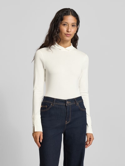 Marc Cain Longsleeve mit Stehkragen Offwhite 4
