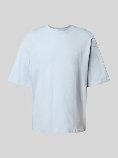 REVIEW Oversized T-shirt met biologisch katoen IJsblauw - 2