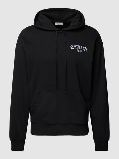 Carhartt Work In Progress Bluza z kapturem z wyhaftowanym logo Czarny 2