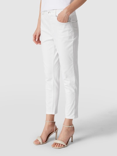 MAC Cropped Jeans mit Stretch-Anteil Modell 'Melanie' Weiss 4