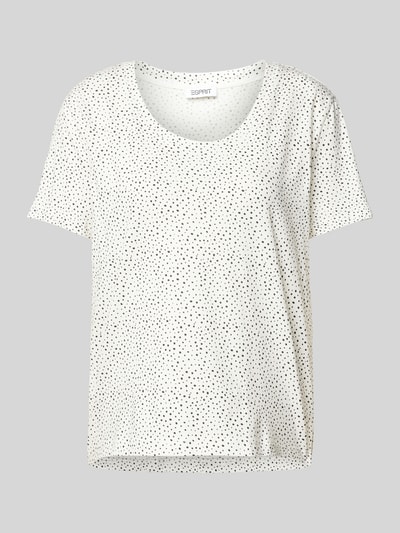 Esprit T-shirt z wzorem na całej powierzchni Złamany biały 2