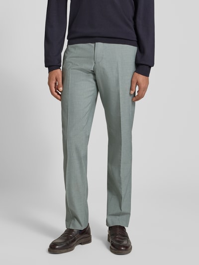 s.Oliver BLACK LABEL Spodnie do garnituru o kroju slim fit z dodatkiem wiskozy Jasnozielony 4