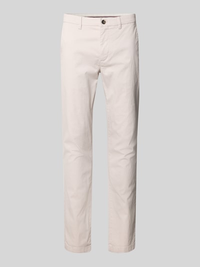 Tommy Hilfiger Slim fit chino van katoenmix, model 'BLEECKER' Lichtgrijs - 1
