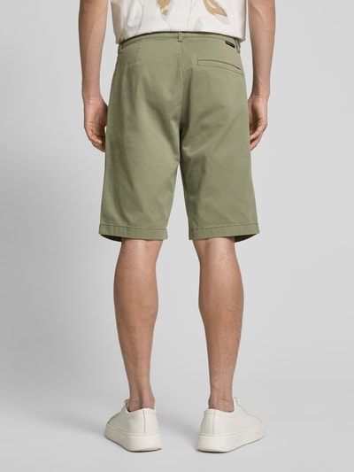 Tom Tailor Denim Regular fit bermuda's van katoenmix Olijfgroen - 5